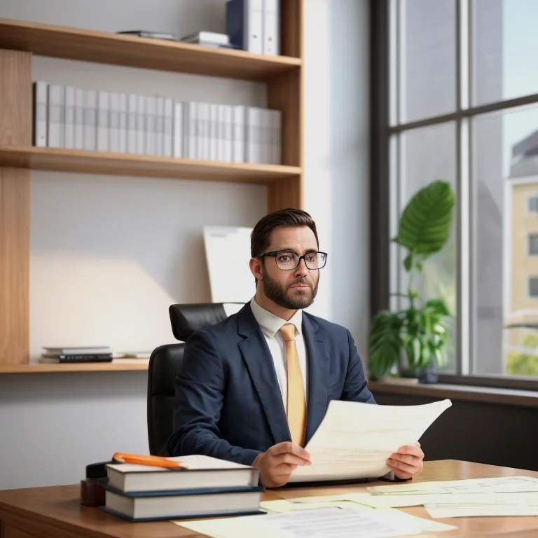 Jurist prüft Immobilienvertrag